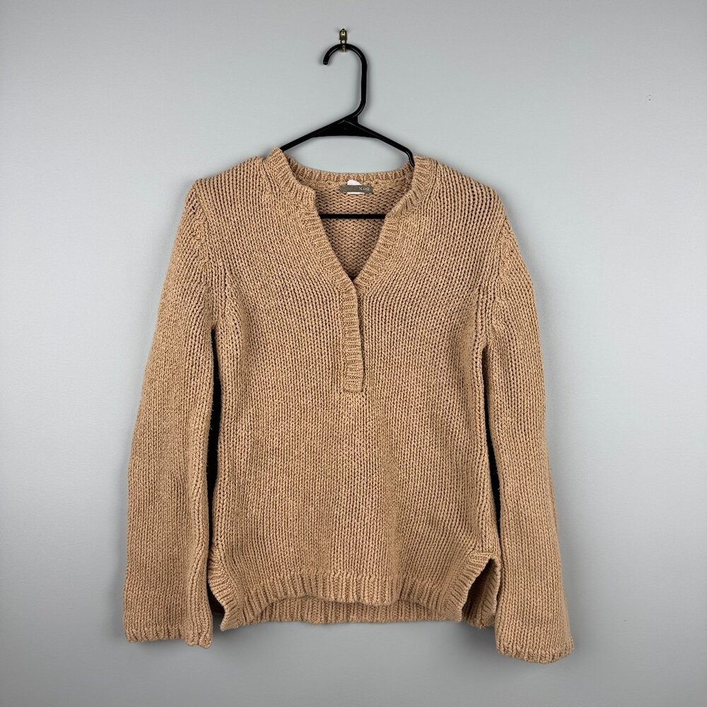 J Crew Pullover Sweater Womens Chunky Knit Small 100% Cotton